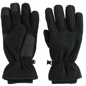 Men's Tek Gear Black Warm Tek Touchscreen Micro Fleece Gloves L/XL
